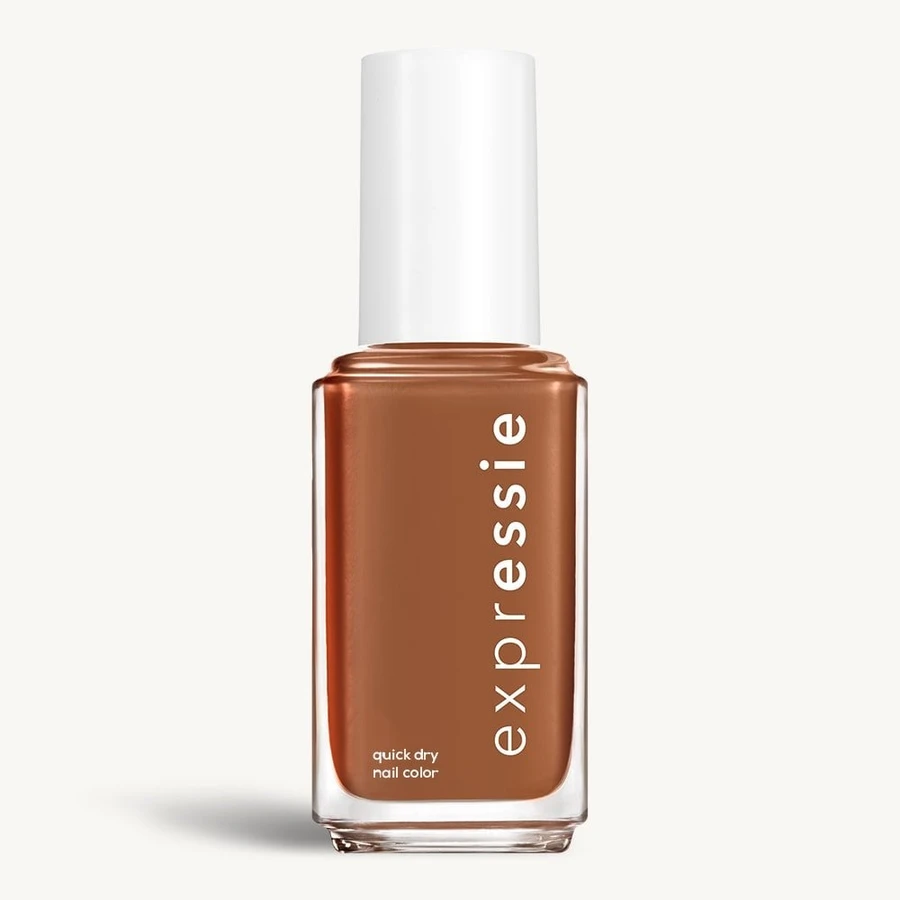 essie expressie Cold Brew Crew warm brown nail polish