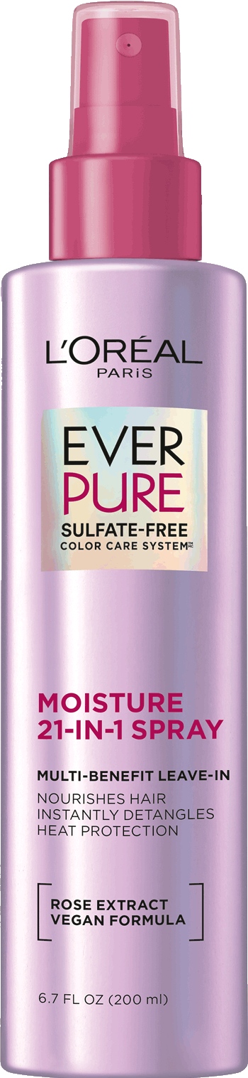 L’Oréal Paris EverPure Moisture 21-in-1 Leave-In Conditioner product packaging